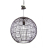 Lampa wisząca metalowa Kula LOFT 45cm